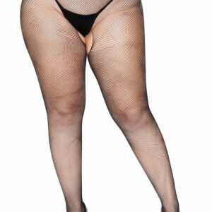 Collant plus size crotchless