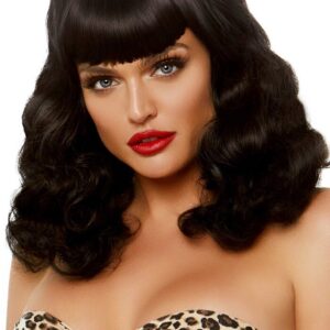 Parrucca Sexy Retro Bang Curly Bob